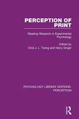 9781138210783-1138210781-Perception of Print: Reading Research in Experimental Psychology (Psychology Library Editions: Perception)