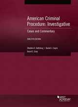 9781647086466-1647086469-American Criminal Procedure, Investigative: Cases and Commentary (American Casebook Series)