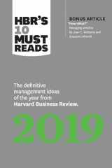 9781633696440-1633696448-HBR's 10 Must Reads 2019: The Definitive Management Ideas of the Year from Harvard Business Review (with bonus article "Now What?" by Joan C. Williams and Suzanne Lebsock) (HBR's 10 Must Reads)