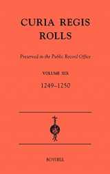 9780851159010-085115901X-Curia Regis Rolls preserved in the Public Record Office XIX [33-34 Henry III] (1249-1250) (Curia Regis Rolls, 19) (Latin Edition)