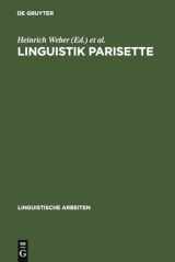 9783484302037-3484302038-Linguistik Parisette: Akten des 22. Linguistischen Kolloquiums, Paris 1987 (Linguistische Arbeiten, 203) (German Edition)