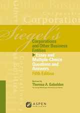 9781454809272-1454809272-Siegels Corporations: Essay & Multiple Choice Question Answers, Fifth Edition