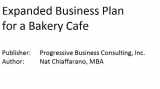9781628670424-1628670428-Expanded Business Plan for a Bakery Cafe (Fill-in-the-Blank Expanded Business Plans with Editable CD File for specific types of businesses)