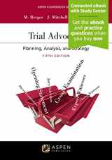 9781543847567-1543847560-Trial Advocacy: Planning, Analysis, and Strategy [Connected eBook with Study Center] (Aspen Coursebook)