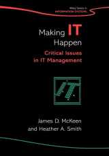 9780470850879-0470850876-Making IT Happen: Critical Issues in IT Management