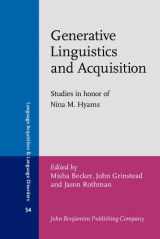 9789027253163-9027253161-Generative Linguistics and Acquisition: Studies in Honor of Nina M. Hyams (Language Acquisition and Language Disorders)