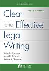 9781454830948-1454830948-Clear and Effective Legal Writing, Fifth Edition (Aspen Coursebook)
