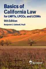 9781734873597-1734873590-Basics of California Law for LMFTs, LPCCs, and LCSWs