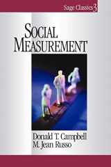 9780761904076-0761904077-Social Measurement (Sage Classics Series, V. 3)