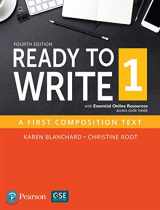 9780134400655-0134400658-Ready to Write 1 with Essential Online Resources (4th Edition)