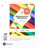 9780135229989-0135229987-Mathematical Reasoning for Elementary Teachers, Loose-Leaf Version Plus MyLab Math Media Update -- 24 Month Access Card Package