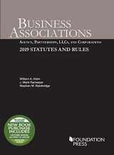 9781642429190-1642429198-Business Associations: Agency, Partnerships, LLCs, and Corporations, 2019 Statutes and Rules (Selected Statutes)