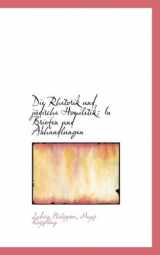 9780559151484-0559151489-Die Rhetorik Und Judische Homiletik: In Briefen Und Abhandlungen (German Edition)