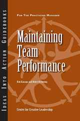 9781882197774-1882197771-Maintaining Team Performance