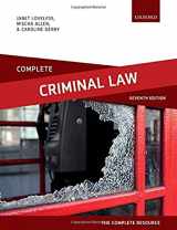 9780198848462-0198848463-Complete Criminal Law: Text, Cases, and Materials