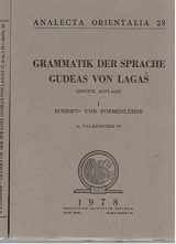 9788876532283-8876532285-Grammatik Der Sprache Gudeas Von Lagas Vol.I Schrift- Und Formenlehre: Volume I (Analecta Orientalia) (German Edition)
