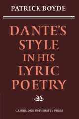 9780521155328-0521155320-Dante's Style in his Lyric Poetry