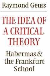 9780521284226-0521284228-The Idea of a Critical Theory: Habermas and the Frankfurt School (Modern European Philosophy)