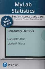9780136803102-0136803105-Elementary Statistics -- MyLab Statistics with Pearson eText Access Code
