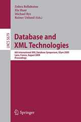 9783642035548-364203554X-Database and XML Technologies: 6th International XML Database Symposium, XSym 2009, Lyon, France, August 24, 2009. Proceedings (Lecture Notes in Computer Science, 5679)