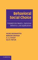 9780521829687-0521829682-Behavioral Social Choice: Probabilistic Models, Statistical Inference, and Applications