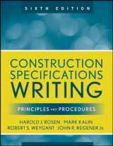 9780470380369-0470380365-Construction Specifications Writing: Principles and Procedures