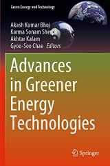 9789811542480-9811542481-Advances in Greener Energy Technologies (Green Energy and Technology)