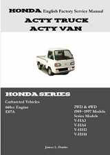 9780557027996-0557027993-Honda Acty English Factory Service Manual