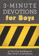 9781630586782-1630586781-3-Minute Devotions for Boys: 90 Exciting Readings for Men Under Construction