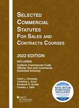 9781636598925-1636598927-Selected Commercial Statutes for Sales and Contracts Courses, 2022 Edition (Selected Statutes)