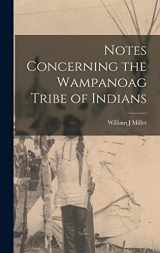 9781015707092-1015707092-Notes Concerning the Wampanoag Tribe of Indians