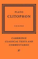 9780521031066-0521031060-Plato: Clitophon (Cambridge Classical Texts and Commentaries, Series Number 37)