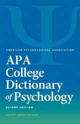 9781433821585-1433821583-APA College Dictionary of Psychology (APA Reference Books Collection)