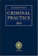 9780199254330-0199254338-Blackstone's Criminal Practice 2003
