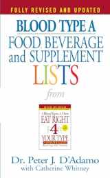 9780425183113-0425183114-Blood Type A: Food, Beverage and Supplemental Lists from Eat Right 4 Your Type