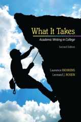 9780205864843-0205864848-What it Takes: Academic Writing in College