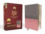 9780310452966-0310452961-NIV, Life Application Study Bible, Third Edition, Large Print, Leathersoft, Gray/Pink, Red Letter