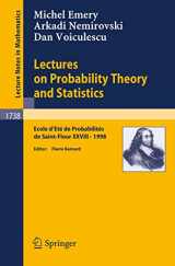 9783540677369-3540677364-Lectures on Probability Theory and Statistics: Ecole d'Ete de Probabilites de Saint-Flour XXVIII - 1998 (Lecture Notes in Mathematics, 1738)