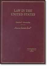 9780314152237-0314152237-Law in the United States (American Casebook Series)
