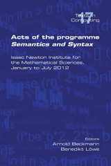 9781848900806-1848900805-Acts of the Programme Semantics and Syntax (Texts in Computing)
