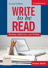 9780521547468-0521547466-Write to be Read Student's Book: Reading, Reflection, and Writing (Cambridge Academic Writing Collection)