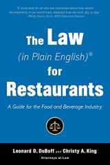 9781621537748-1621537749-The Law (in Plain English) for Restaurants: A Guide for the Food and Beverage Industry