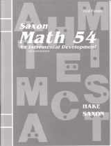 9781565770683-1565770684-Saxon Math 54: An Incremental Development (Masters and Test Forms Booklet)