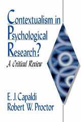 9780761909989-0761909982-Contextualism in Psychological Research?: A Critical Review