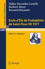 9783540089384-3540089381-Ecole d'Ete de Probabilites de Saint-Flour VII, 1977 (Lecture Notes in Mathematics, 678) (French Edition)
