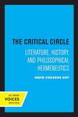 9780520307070-0520307070-Critical Circle: Literature, History, and Philosophical Hermeneutics