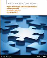 9781292041605-1292041609-Policy Studies for Educational Leaders: Pearson New Internat