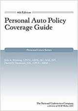 9781945424090-1945424095-Personal Auto Policy Coverage Guide 4th Edition