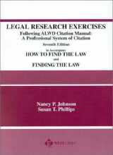 9780314257345-0314257349-Johnson and Phillips' Legal Research Exercises, Following The ALWD Citation Manual: A Professional System of Citation (American Casebook Series)
