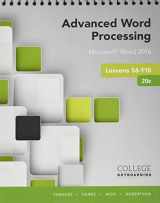9781337213356-1337213357-Bundle: Advanced Word Processing Lessons 56-110, Microsoft Word 2016, 20th Edition + Keyboarding in SAM 365 & 2016 with MindTap Reader, 55 Lessons, 1 term (6 months), Printed Access Card